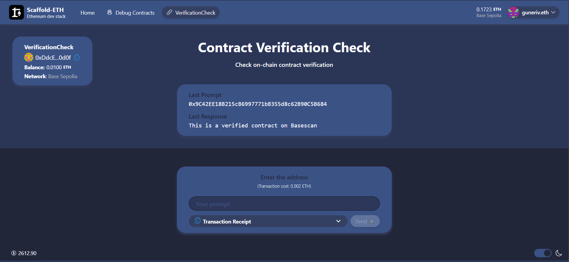 Contract Verification Check